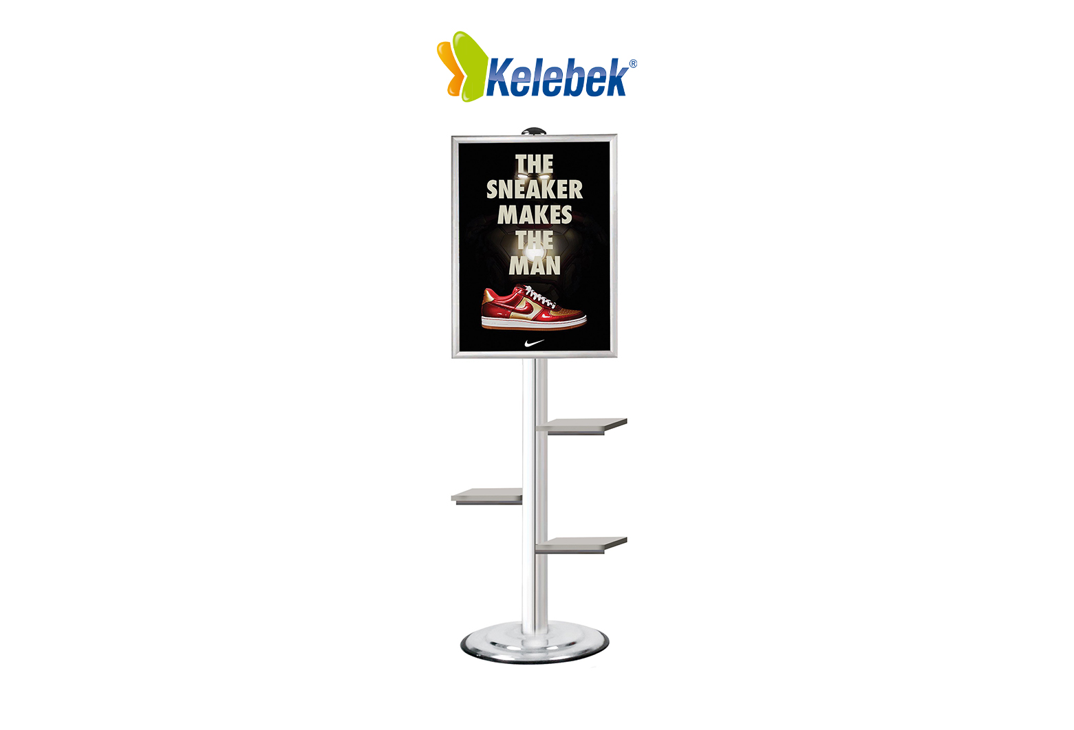 Raflı Ayaklı Poster Pano (MD0556)