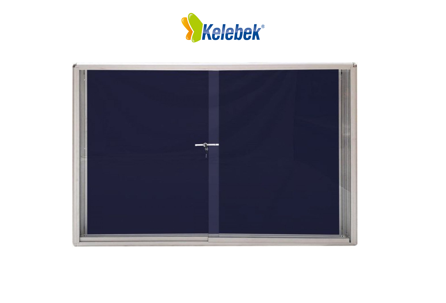 Sürgü Camlı Manyetik Çuhalı İlan Panosu (MDD1075)