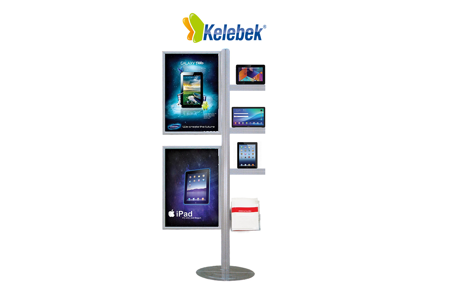 Sürgü Çerçeveli Raflı Stand (MD0550)