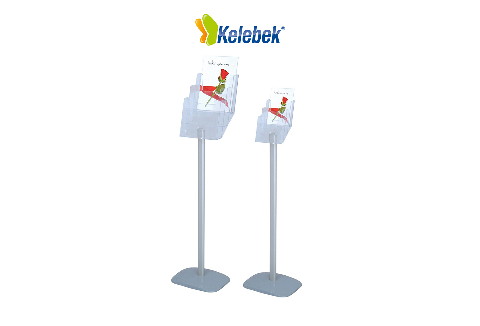 Tek Ayaklı Katlı Broşürlük (MD0835)